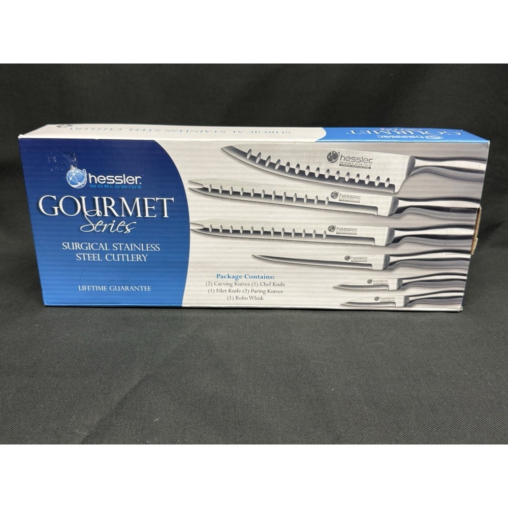 Hessler Gourmet Series Surgical Steel Cutlery / Knife 7 Piece Set